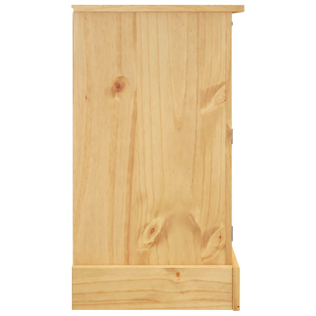 Sideboard "Corona" Braun 112x44x78 cm Massivholz Mexikanische Kiefer