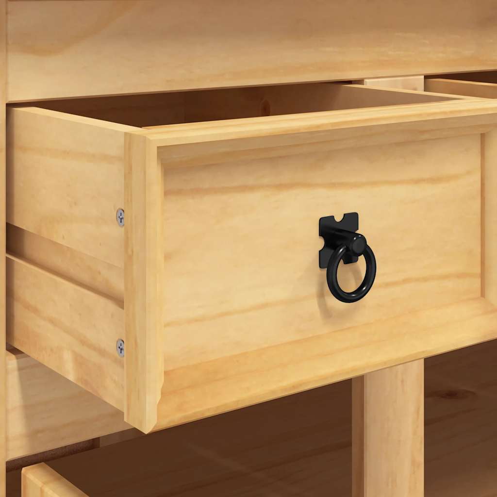 Sideboard "Corona" Braun 112x44x78 cm Massivholz Mexikanische Kiefer