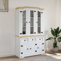 Highboard Corona 112x43x196 cm Massivholz Mexikanische Kiefer