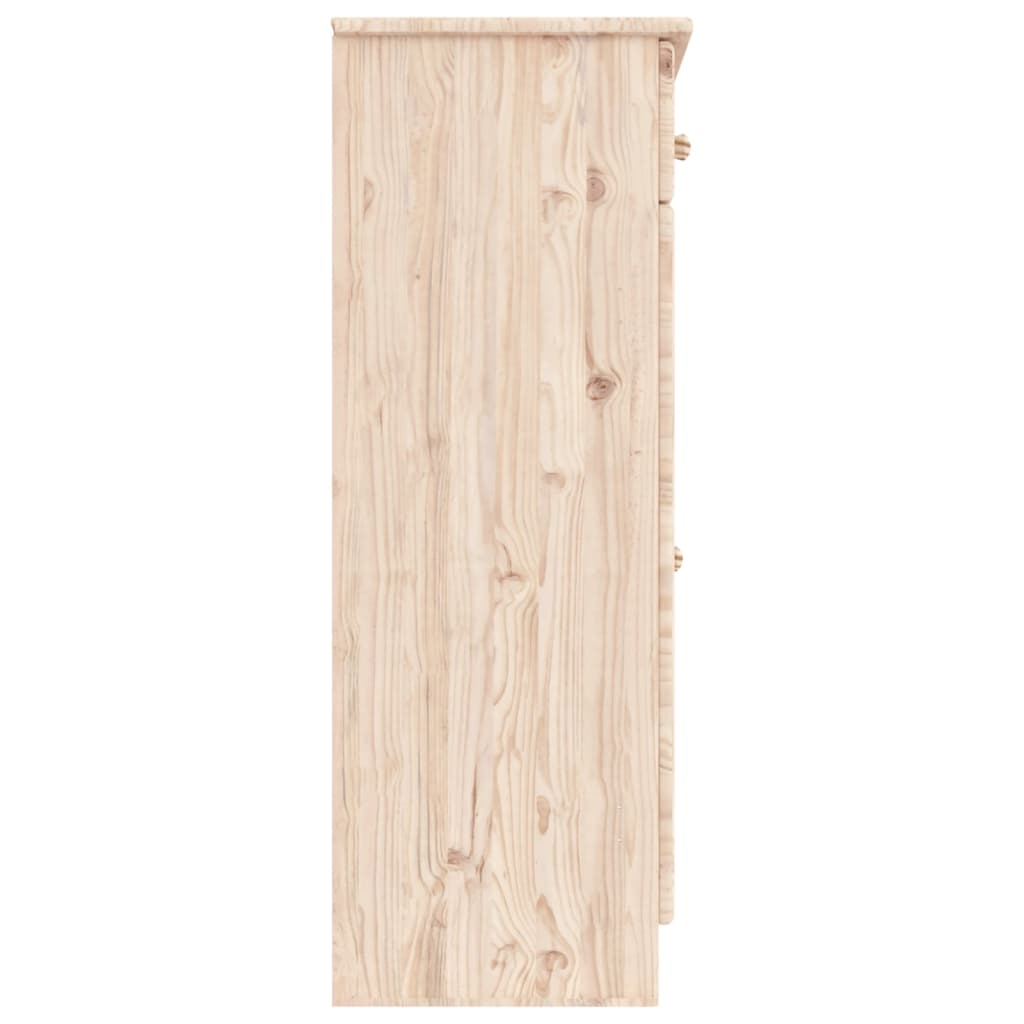 Schuhschrank ALTA 77x35x96 cm Massivholz Kiefer