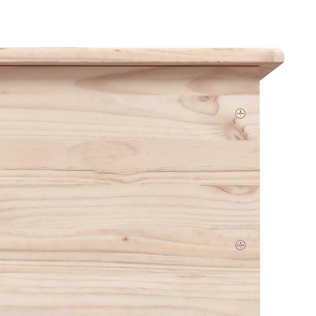 Truhe mit Rollen ALTA 73x39,5x43 cm Massivholz Kiefer