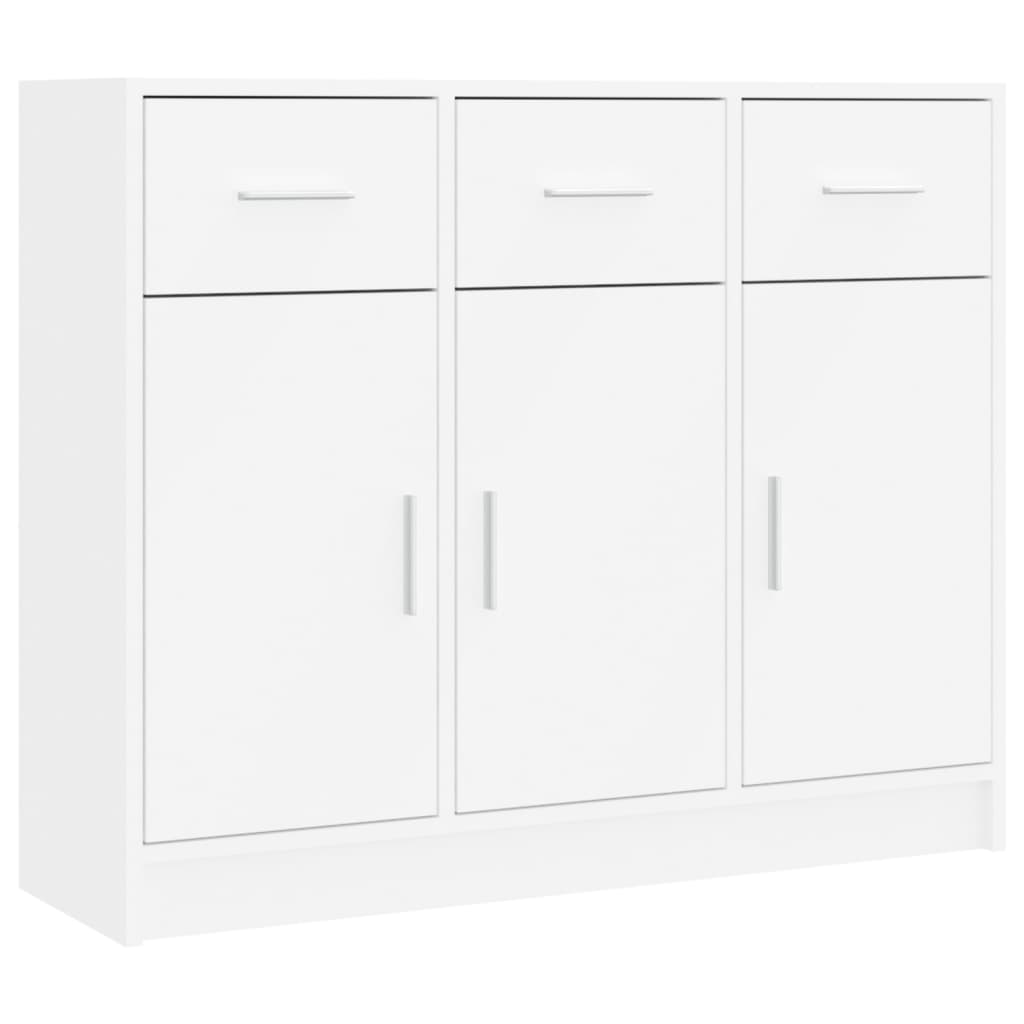 Sideboard Weiß 91 x 28 x 75 cm Holzwerkstoff
