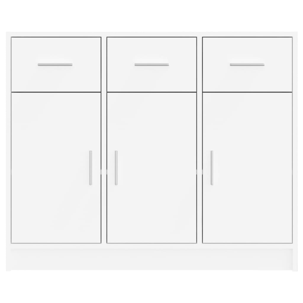 Sideboard Weiß 91 x 28 x 75 cm Holzwerkstoff
