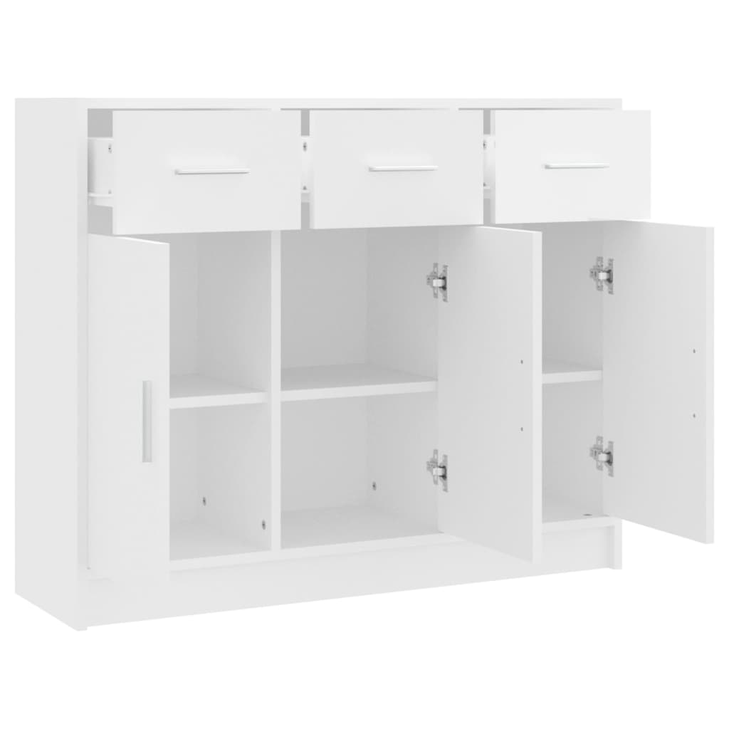 Sideboard Weiß 91 x 28 x 75 cm Holzwerkstoff