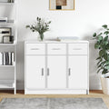 Sideboard Weiß 91 x 28 x 75 cm Holzwerkstoff