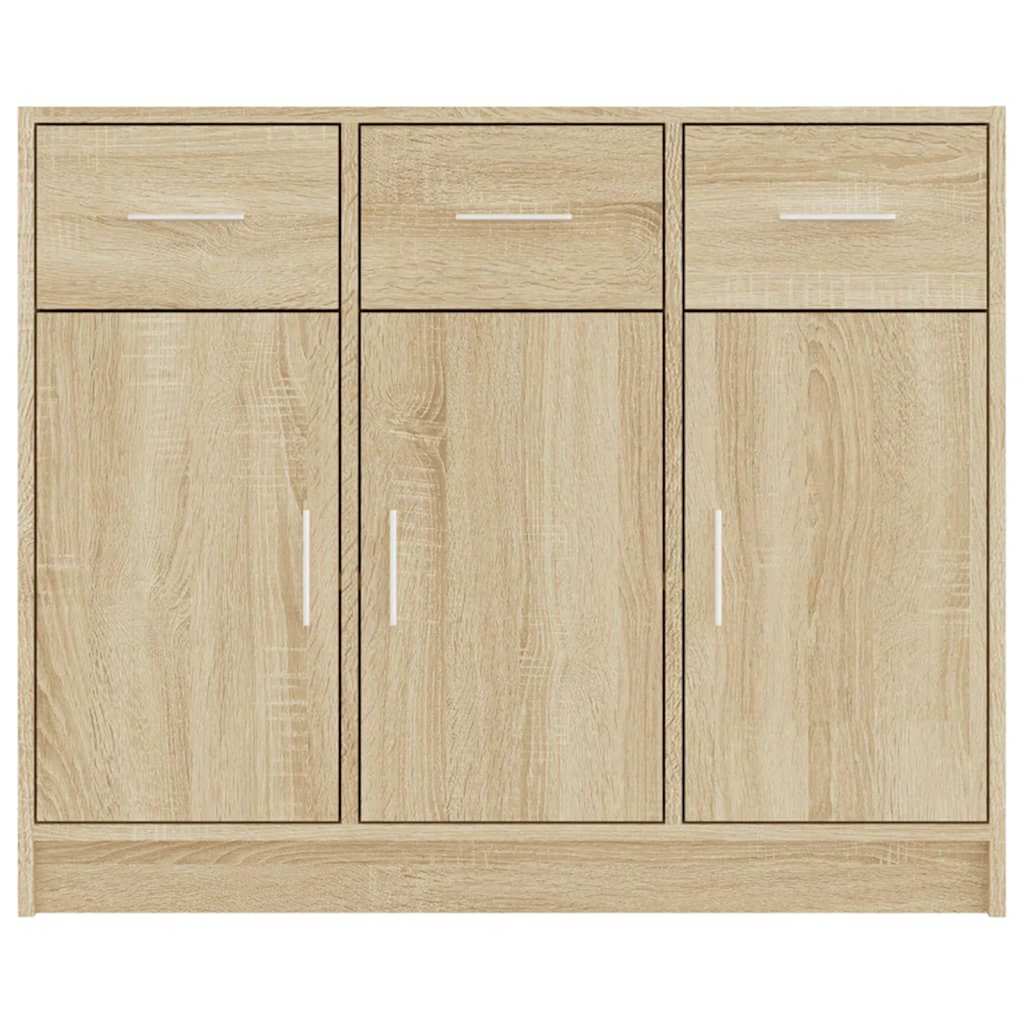 Sideboard Sonoma-Eiche 91x28x75 cm Holzwerkstoff