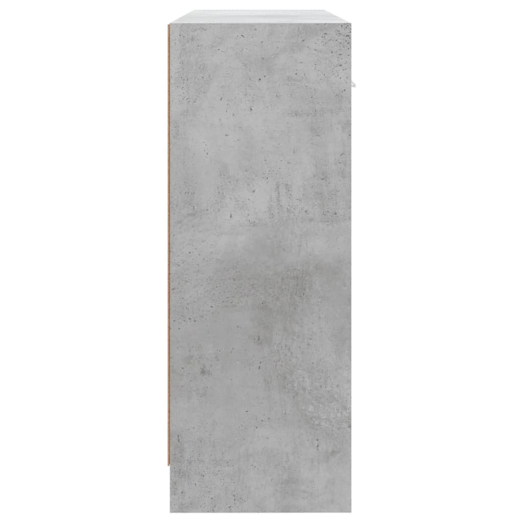 Sideboard Betongrau 91x28x75 cm Holzwerkstoff