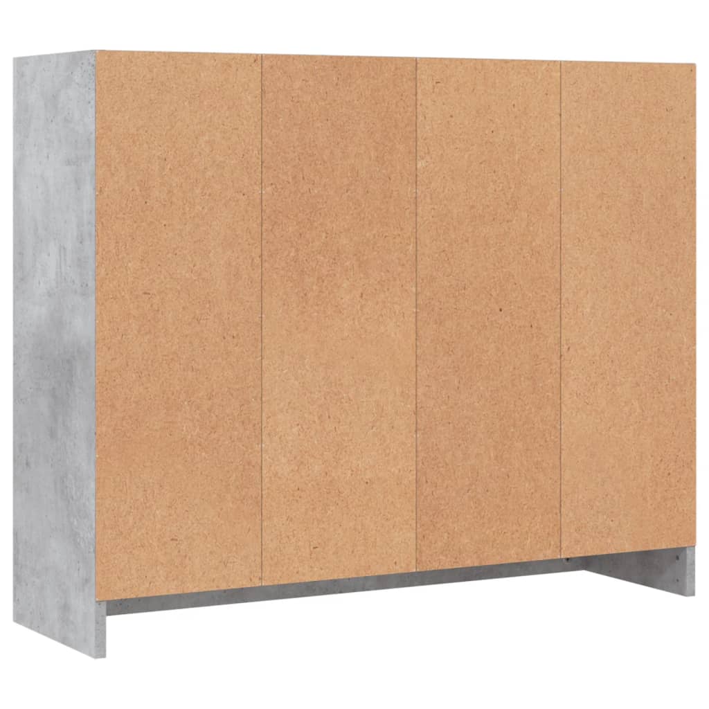 Sideboard Betongrau 91x28x75 cm Holzwerkstoff