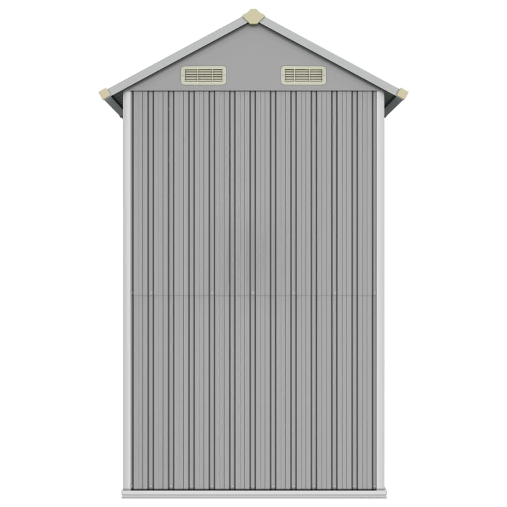 Gartenhaus Hellgrau 192x152,5x237 cm Verzinkter Stahl