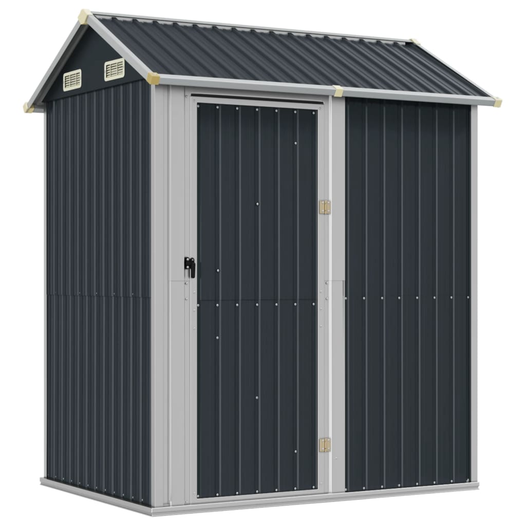 Gartenhaus Anthrazit 192x152,5x237 cm Verzinkter Stahl