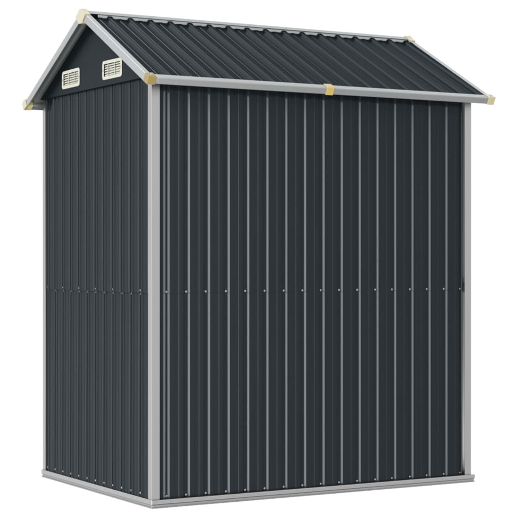 Gartenhaus Anthrazit 192x152,5x237 cm Verzinkter Stahl