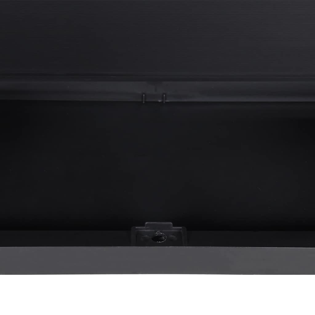Gartenschrank Grau und Schwarz 65x37x85 cm PP