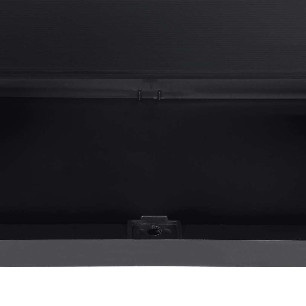 Gartenschrank Grau und Schwarz 65x37x165 cm PP