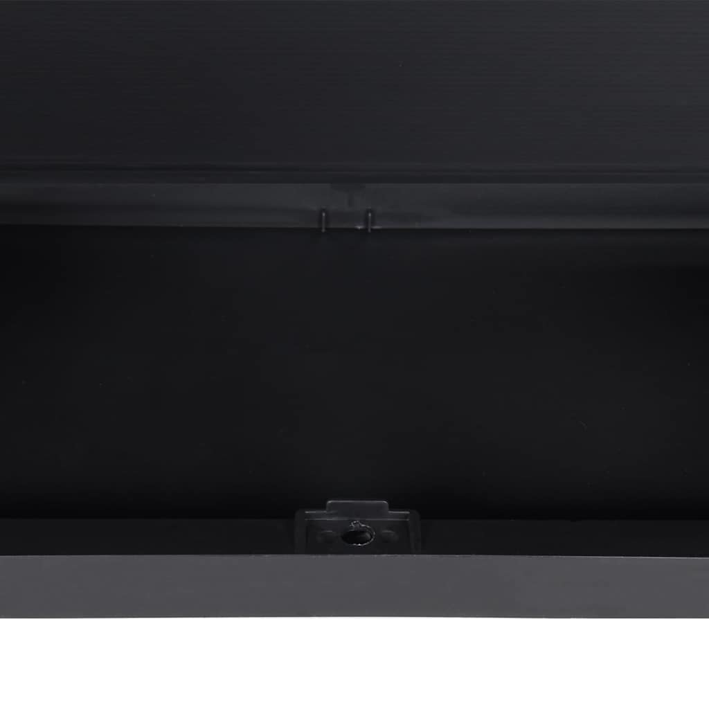 Gartenschrank Schwarz 97x37x165 cm PP