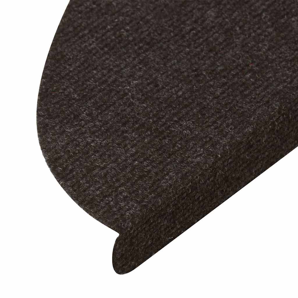 Stufenmatten Selbstklebend 10 Stk. Schwarz 56x17x3 cm