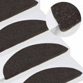 Stufenmatten Selbstklebend 10 Stk. Schwarz 56x17x3 cm