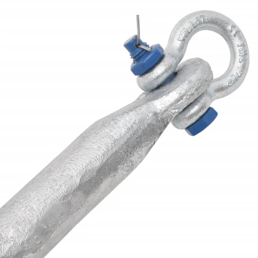 Klappanker Silber 12 kg Feuerverzinktes Gusseisen