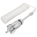 Klappanker mit Seil Silber 6 kg feuerverzinktes Gusseisen