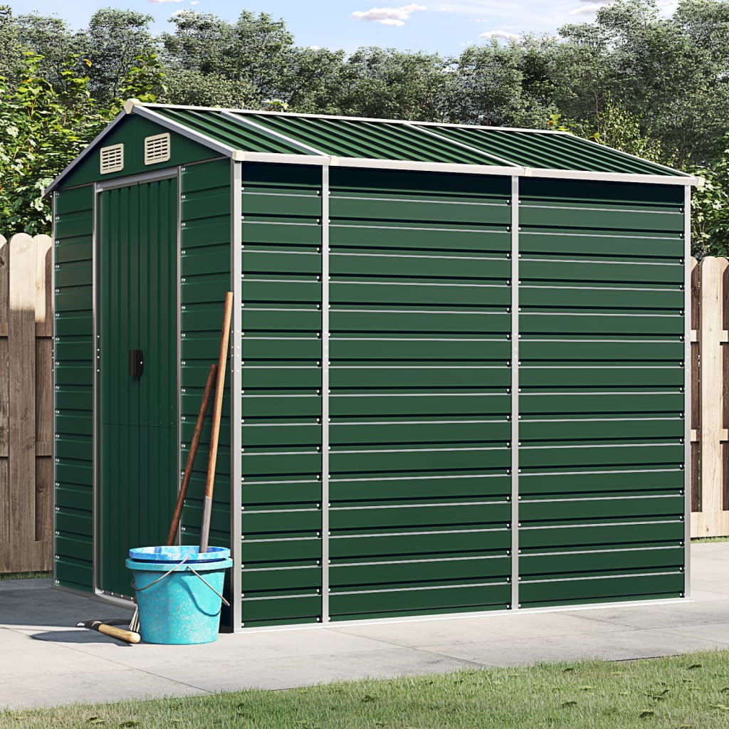 Gartenhaus Grün 191 x 215 x 198 cm Verzinkter Stahl