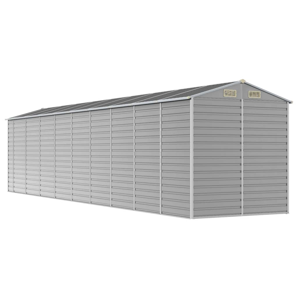 Gartenhaus Hellgrau 191 x 810 x 198 cm Verzinkter Stahl