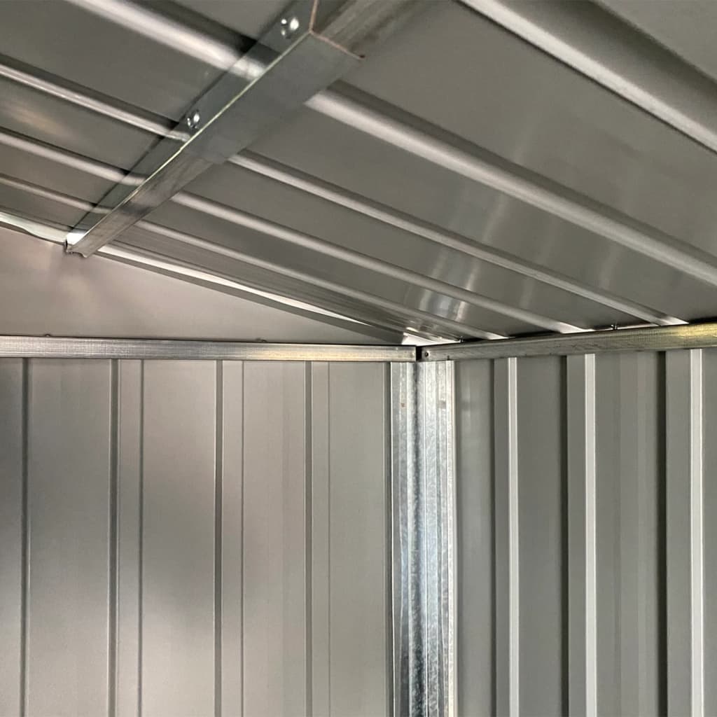 Gartenhaus Hellgrau 191 x 810 x 198 cm Verzinkter Stahl