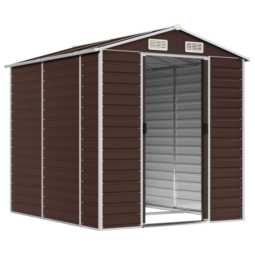 Gartenhaus Braun 191 x 215 x 198 cm Verzinkter Stahl