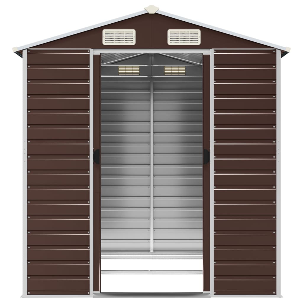 Gartenhaus Braun 191 x 215 x 198 cm Verzinkter Stahl