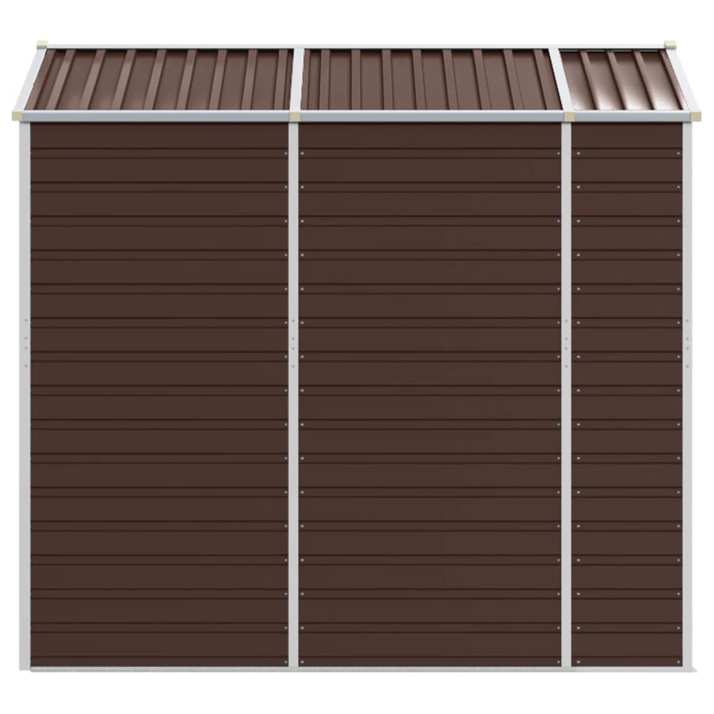 Gartenhaus Braun 191 x 215 x 198 cm Verzinkter Stahl