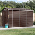 Gartenhaus Braun 191 x 300 x 198 cm Verzinkter Stahl