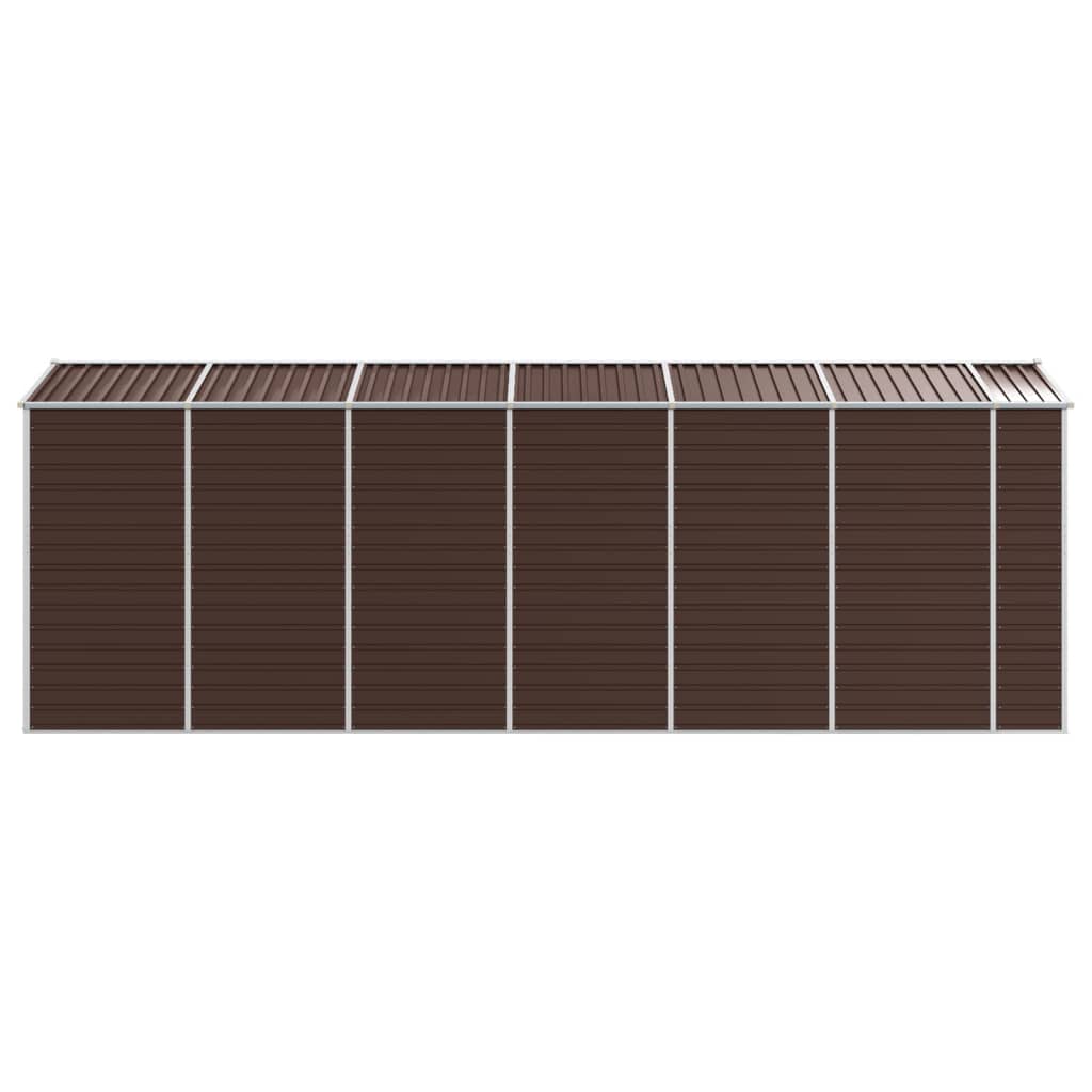 Gartenhaus Braun 191x555x198 cm Verzinkter Stahl