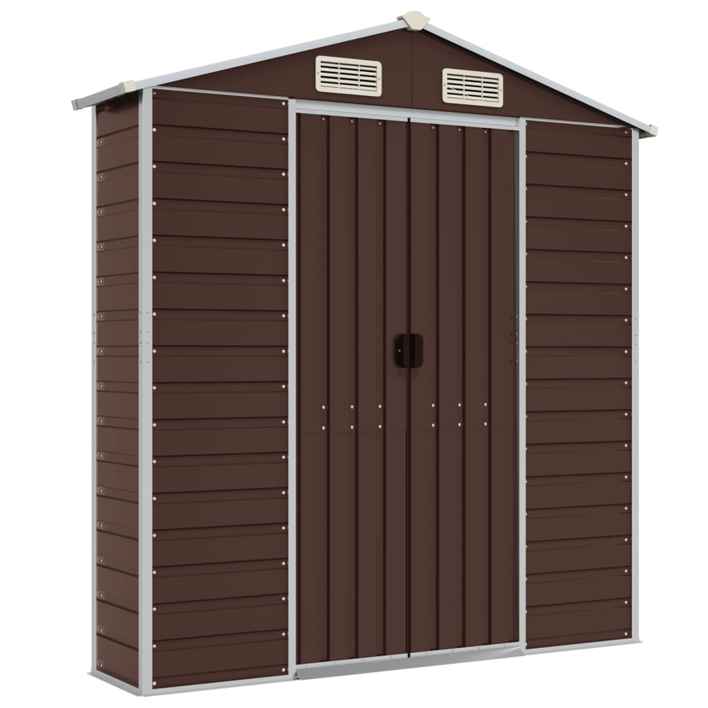 Gartenhaus Braun 191x555x198 cm Verzinkter Stahl