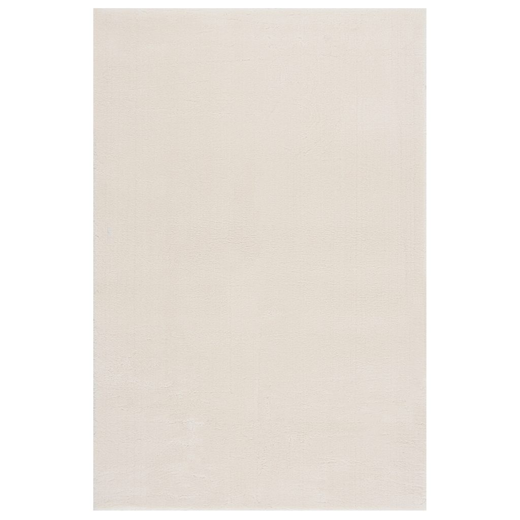 Shaggy-Teppich Cremeweiß 240x340 cm Polyester