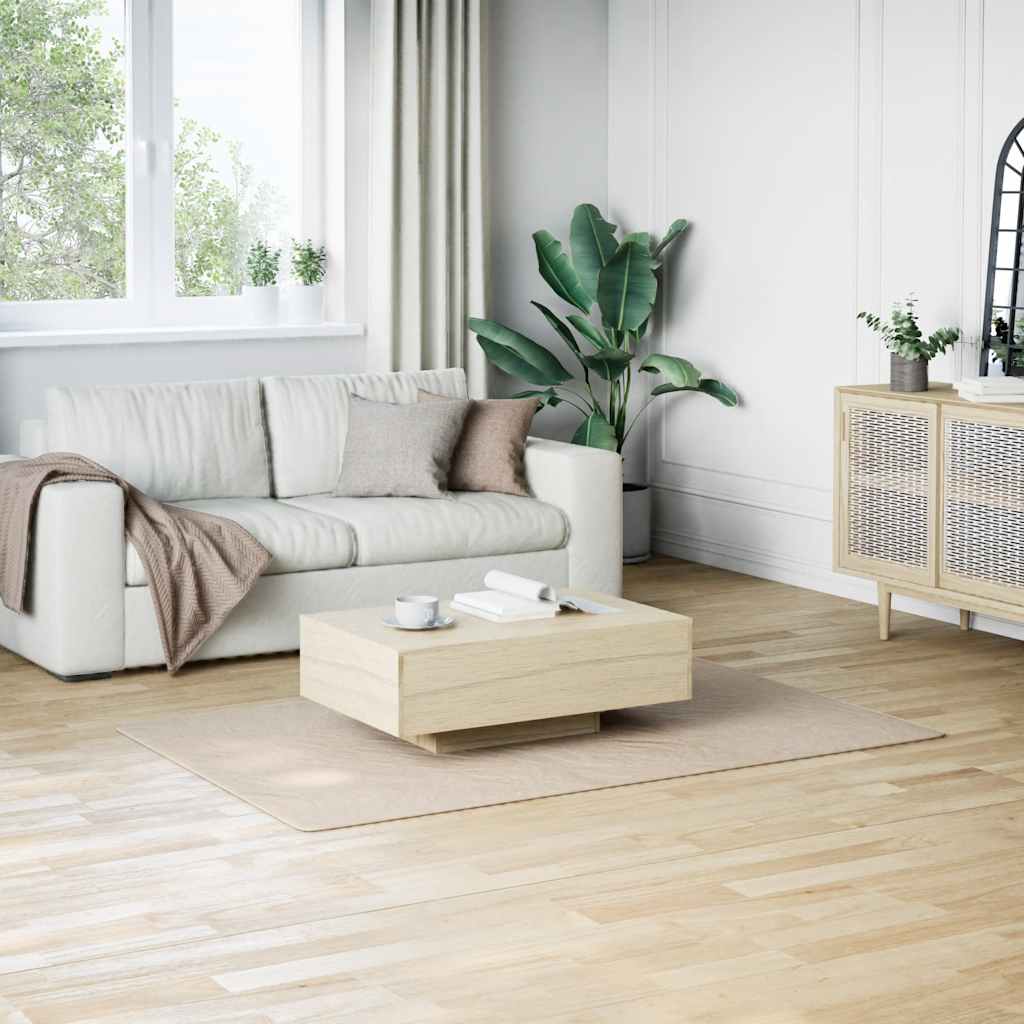 Shaggy-Teppich Beige 120x183 cm Polyester