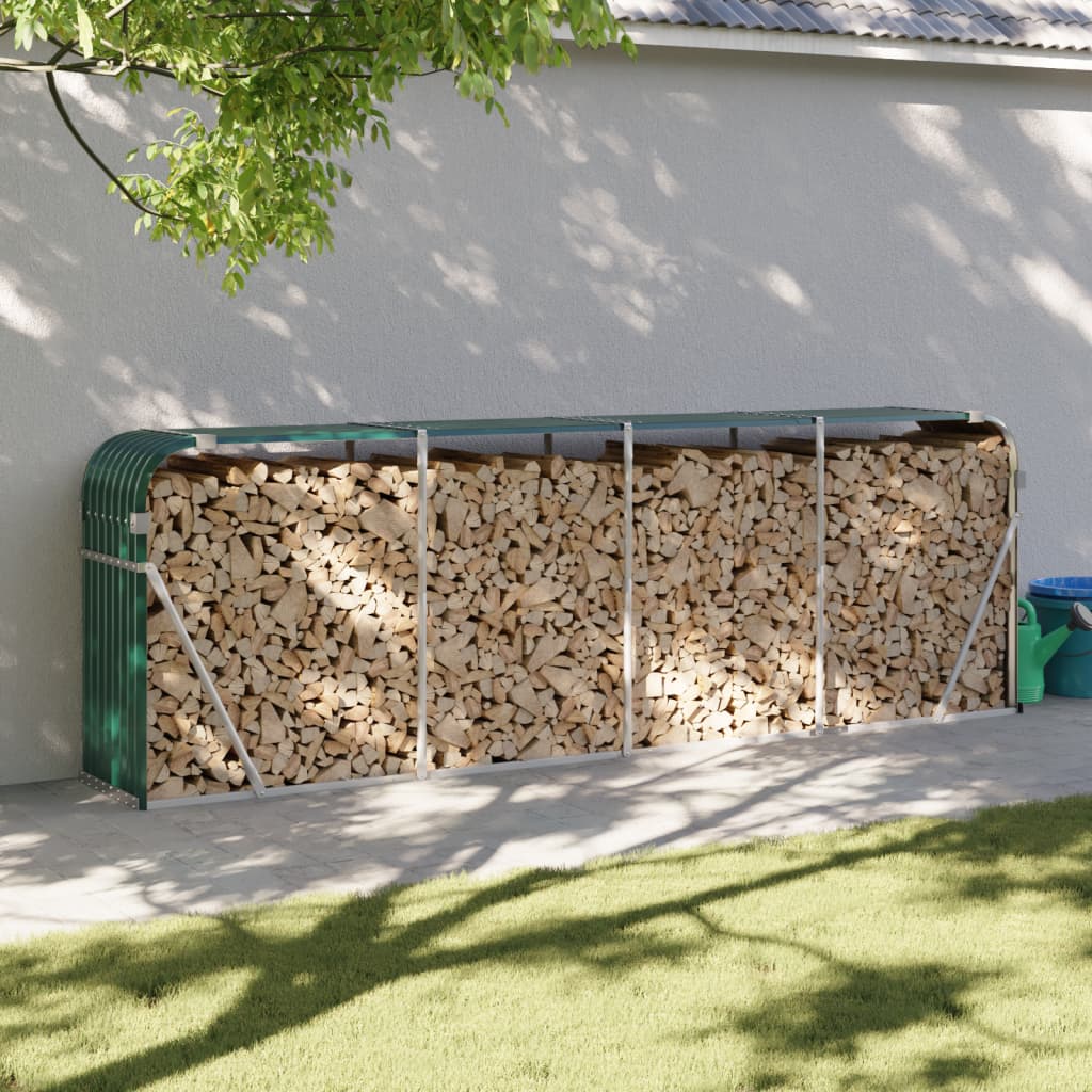 Holzkorb Grün 300 x 45 x 100 cm Verzinkter Stahl