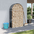Holzkorb Anthrazit 120 x 45 x 210 cm Verzinkter Stahl