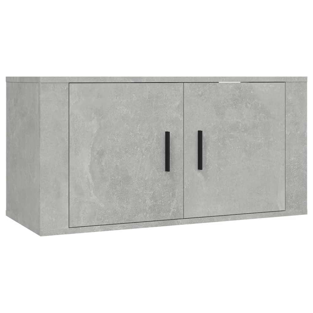TV-Wandschränke 3 Stk. Betongrau 80x34,5x40 cm