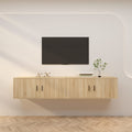 TV-Wandschränke 2 Stk. Sonoma-Eiche 100x34,5x40 cm