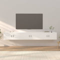 TV-Wandschränke 3 Stk. Weiß 100x34,5x40 cm
