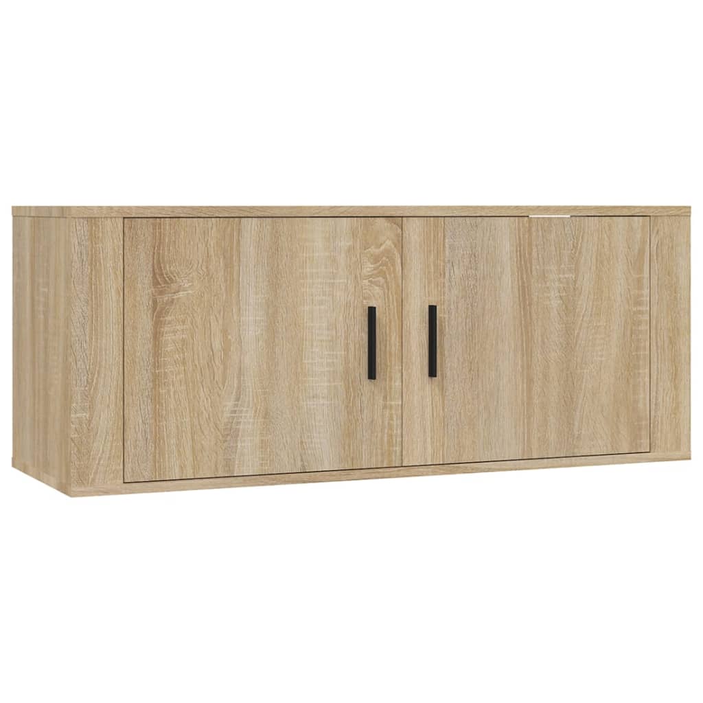 TV-Wandschränke 3 Stk. Sonoma-Eiche 100x34,5x40 cm