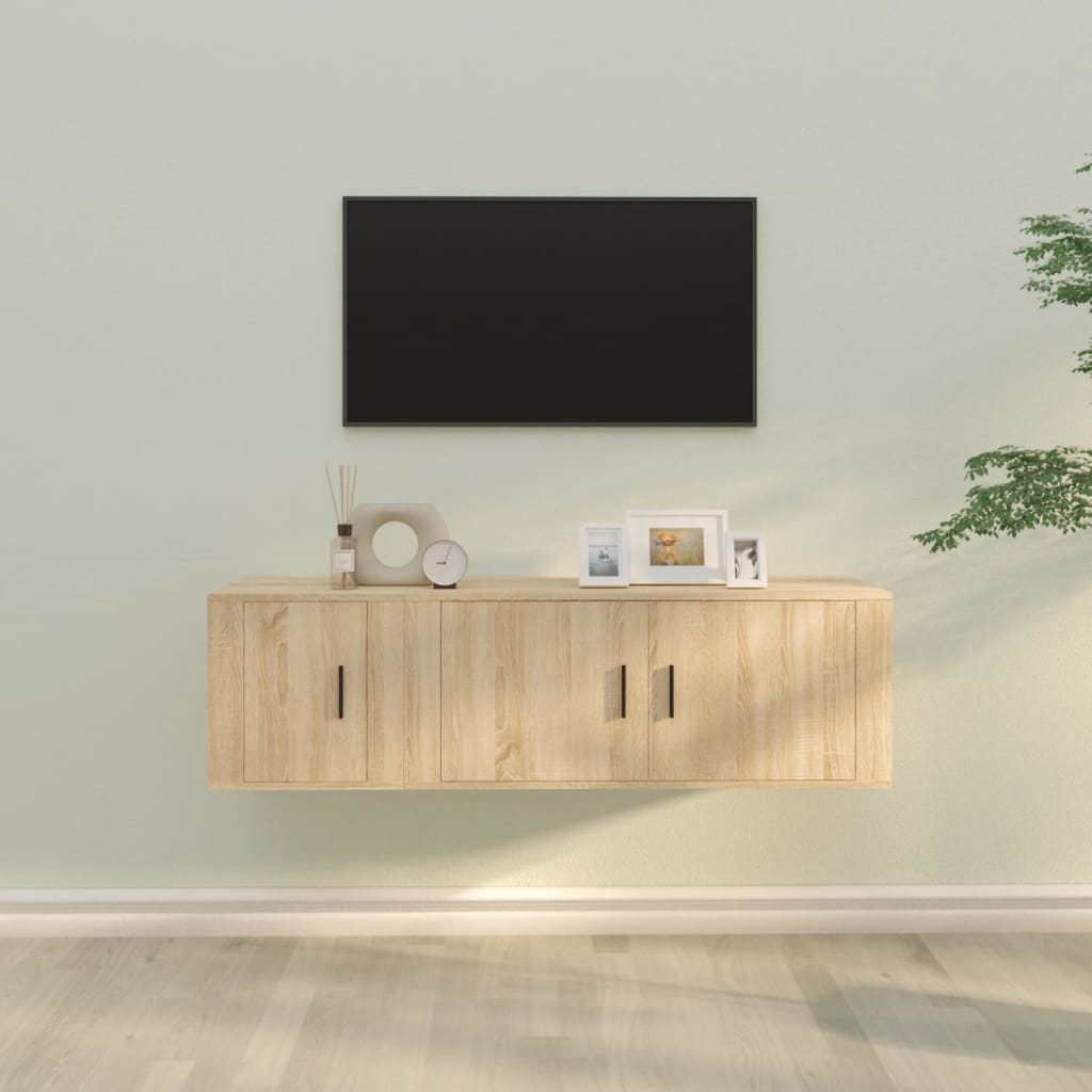 2-tlg. TV-Schrank-Set Sonoma-Eiche Holzwerkstoff
