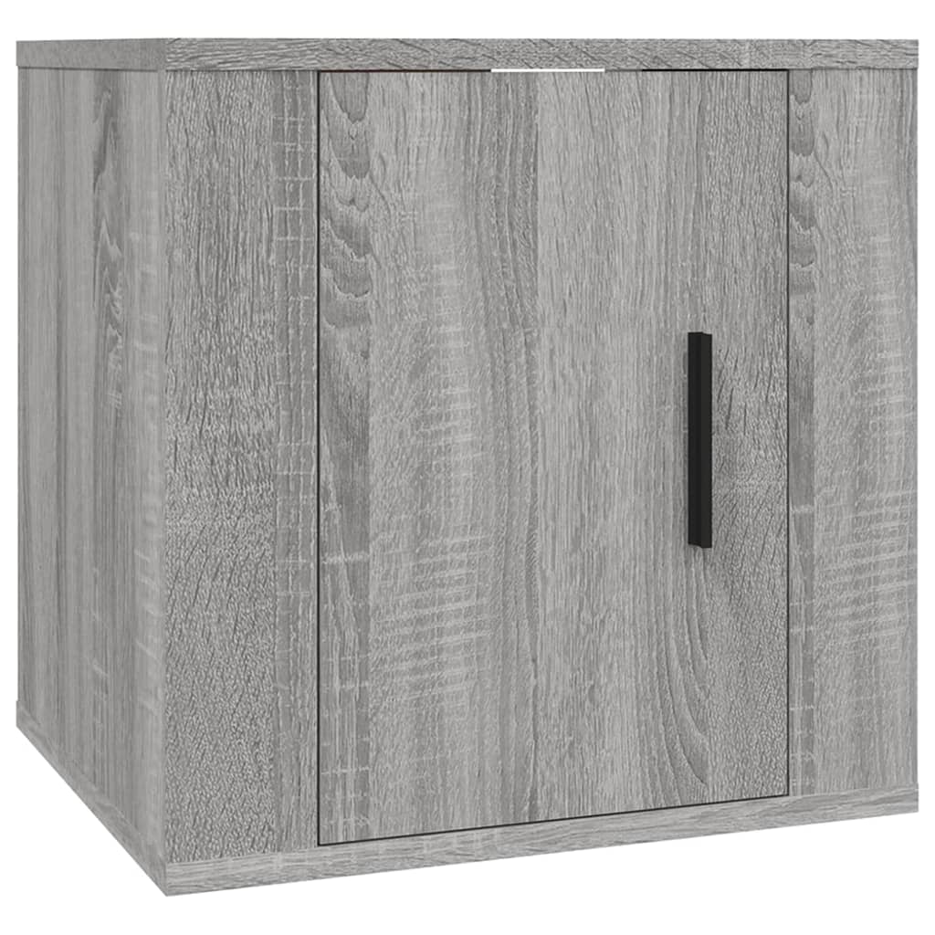 4-tlg. TV-Schrank-Set Grau Sonoma Holzwerkstoff