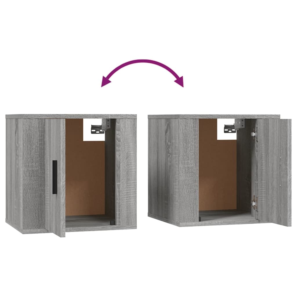 4-tlg. TV-Schrank-Set Grau Sonoma Holzwerkstoff