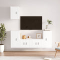 5-tlg. TV-Schrank-Set Weiß Holzwerkstoff