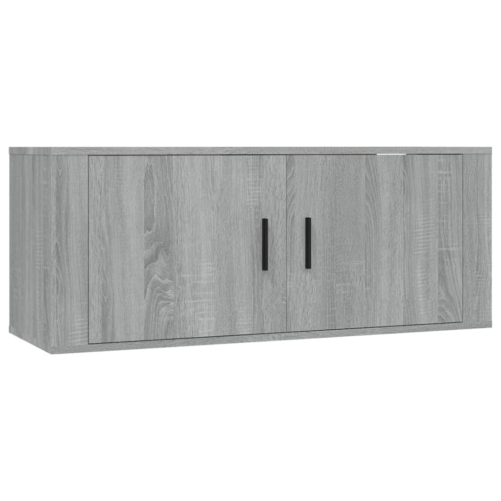 6-tlg. TV-Schrank-Set Grau Sonoma Holzwerkstoff