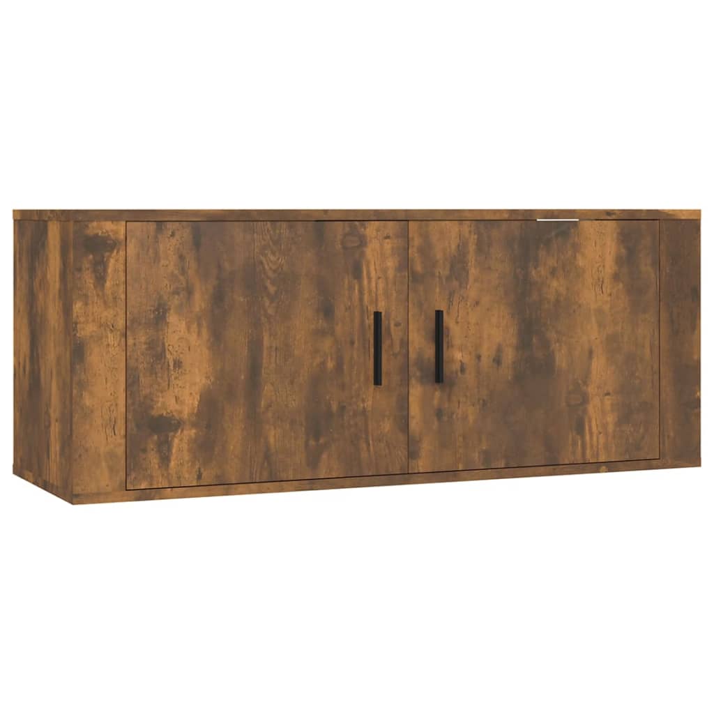 8-tlg. TV-Schrank-Set Räuchereiche Holzwerkstoff