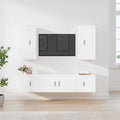 5-tlg. TV-Schrank-Set Weiß Holzwerkstoff