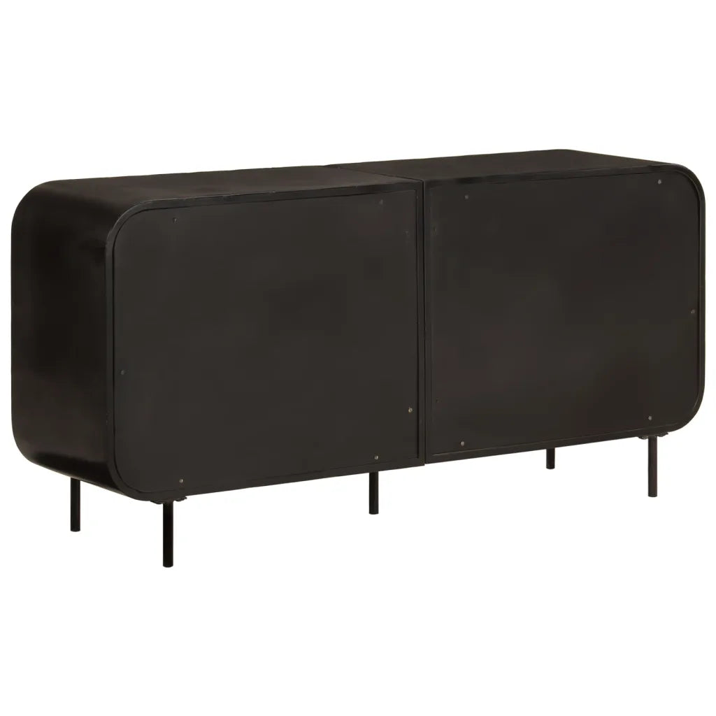 Sideboard 140 × 35 × 70 cm aus Altholz und Metall