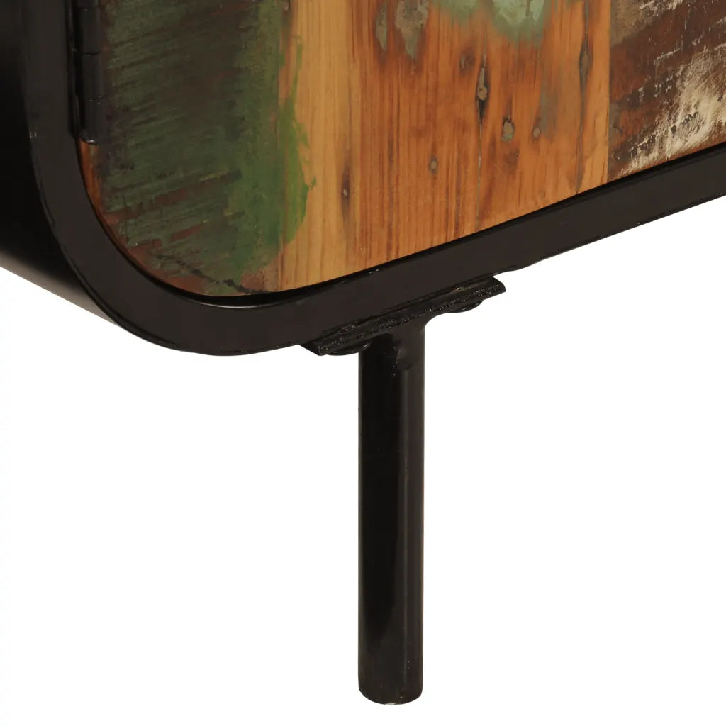 Sideboard 140 × 35 × 70 cm aus Altholz und Metall