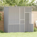 Voliere Grau 215x78x200 cm Verzinkter Stahl