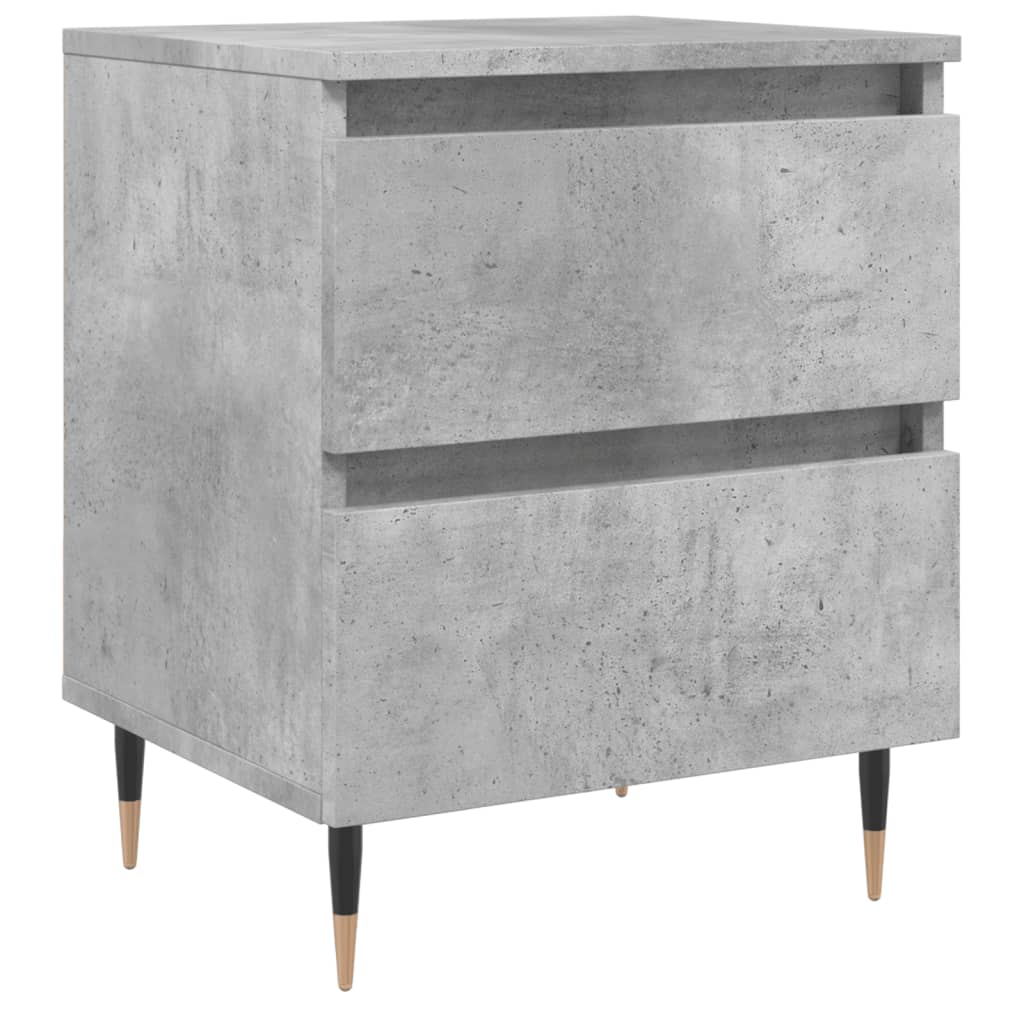 Nachttisch Betongrau 40x35x50 cm Holzwerkstoff